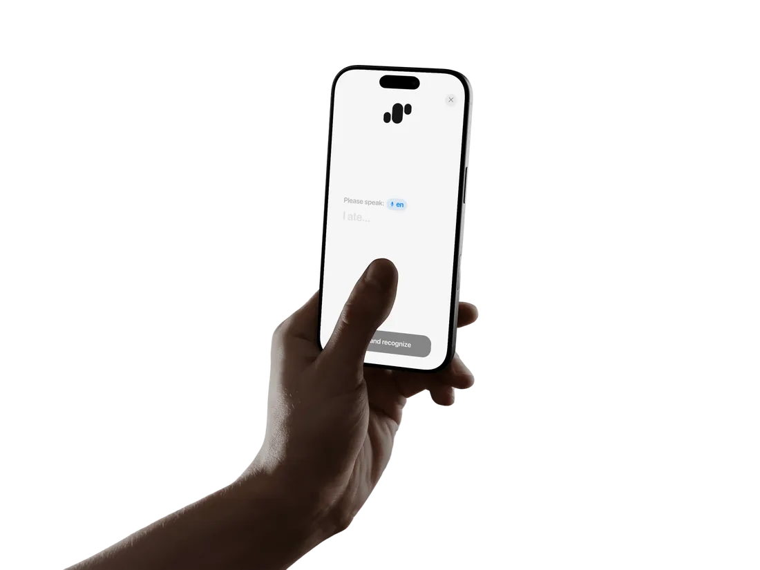 Voice logging screen
